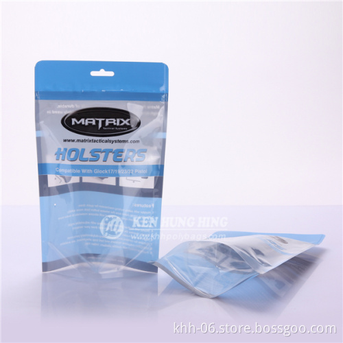 High quality stand up ziplock phone accessories packaging bag